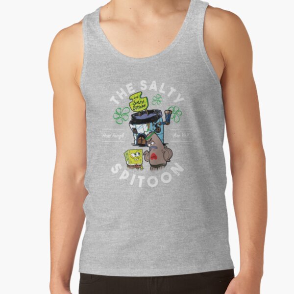 Spongebob Squarepants The Salty Spitoon How Tough Are Ya Tank Top - Image 3
