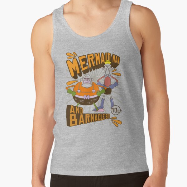 Spongebob Squarepants Mermaid Man And Barnacle Boy Tank Top - Image 3