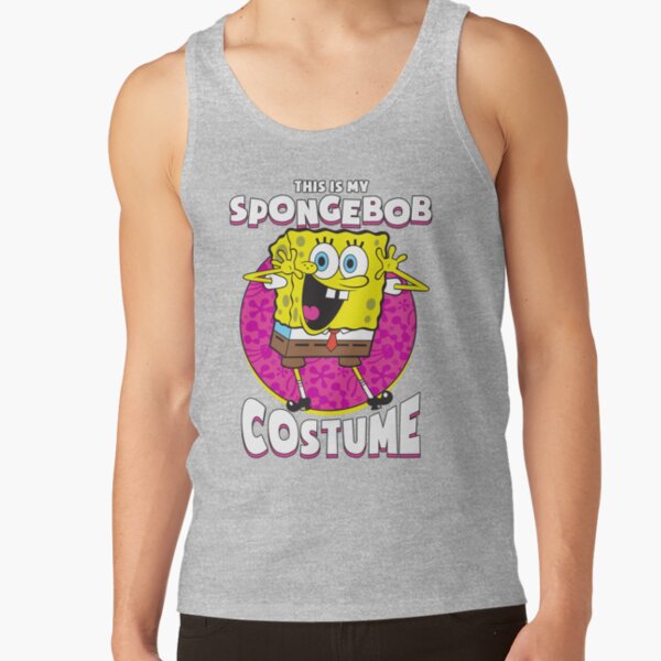 Spongebob Squarepants Halloween This Is My Spongebob Costume Tank Top - Image 3