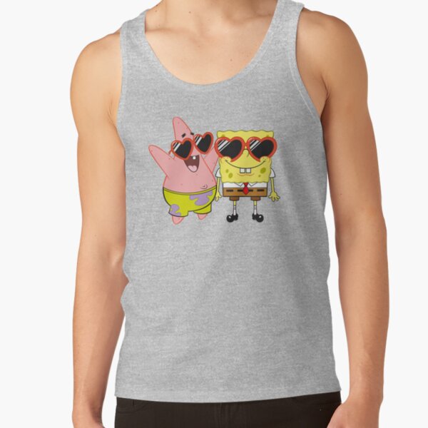 Spongebob Squarepants And Patrick Heart Glasses Portrait Tank Top - Image 3