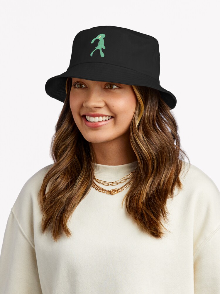 Bold And Brash Squidward Painting Bucket Hat - Image 2