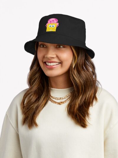Alternative view of Spongebob And Medusa Bucket Hat