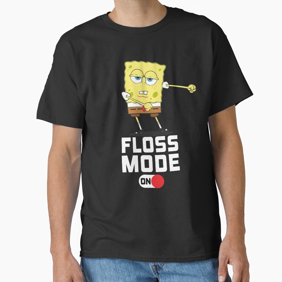 Spongebob Squarepants Floss Mode On Dancing Spongebob T-shirt - Image 3