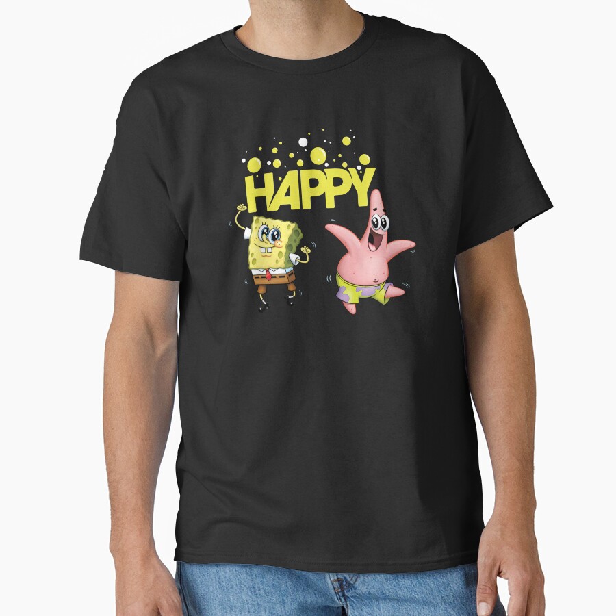 Spongebob Squarepants Happy Dancing Spongebob And Patrick T-shirt