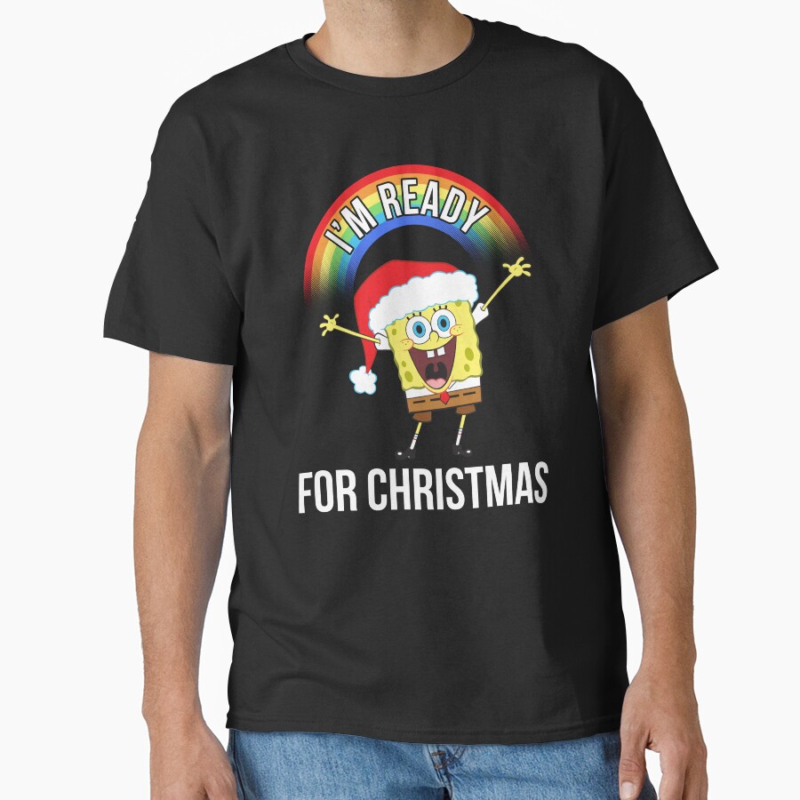 Spongebob Squarepants I M Ready For Christmas T-shirt - Image 3