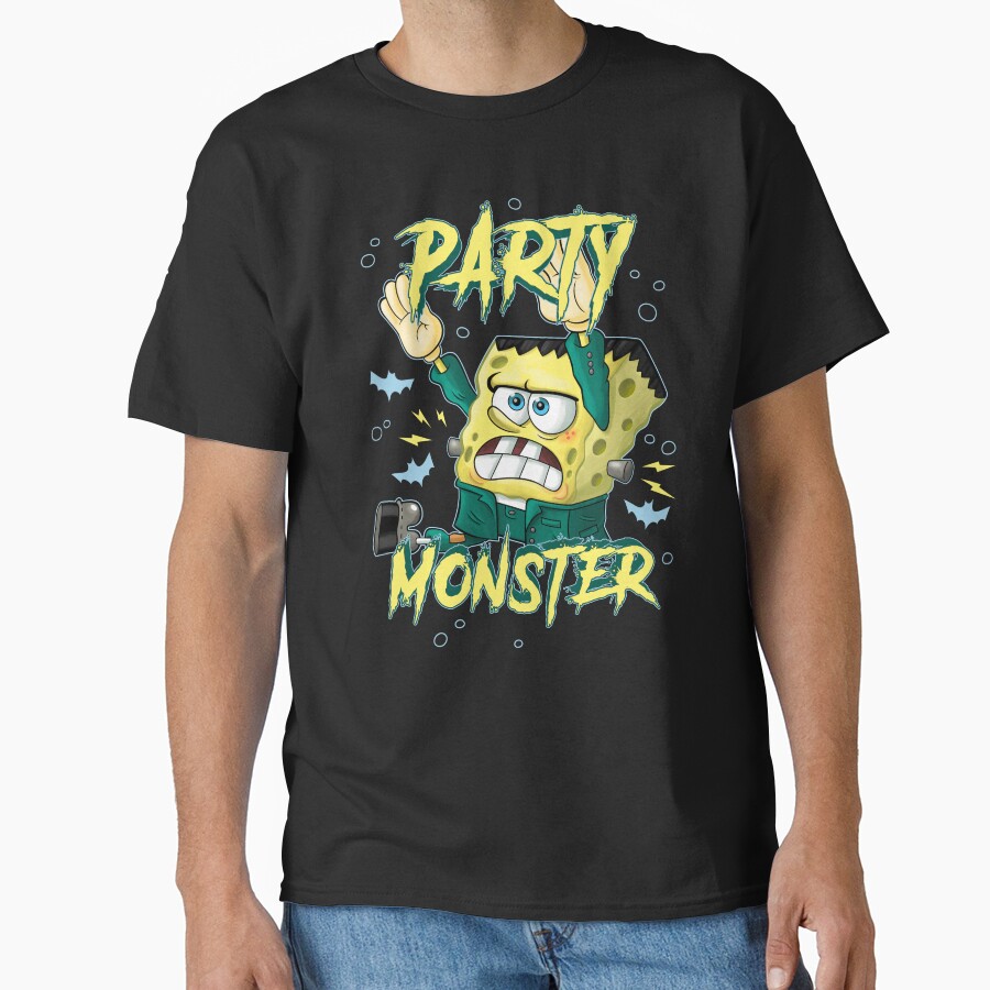Spongebob Squarepants Halloween Party Monster Frankensponge T-shirt
