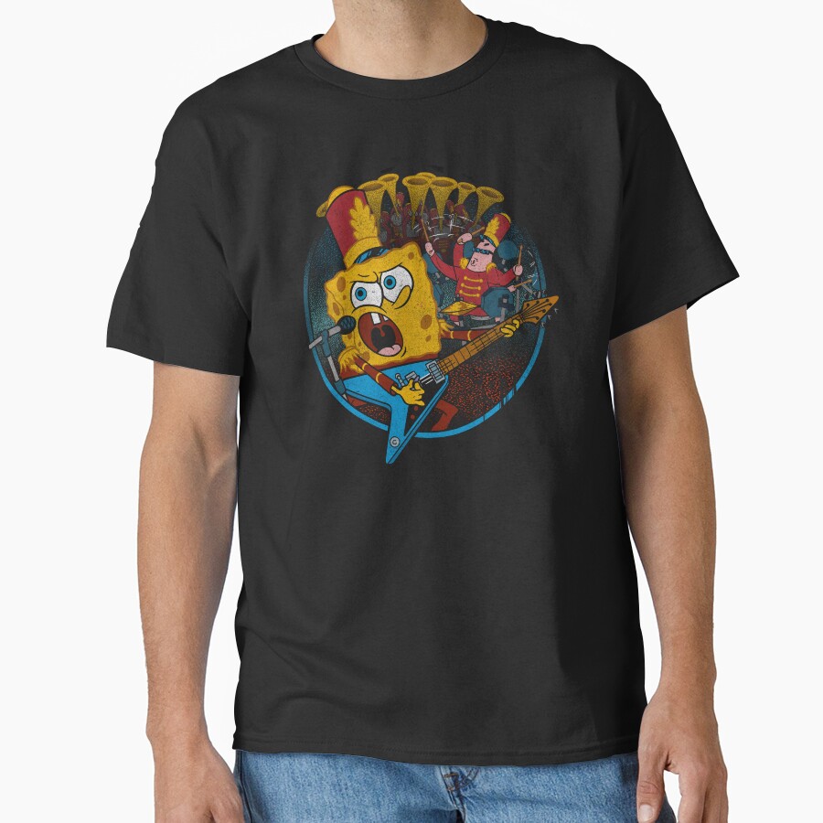 Spongebob Squarepants Super Bowl Band T-shirt