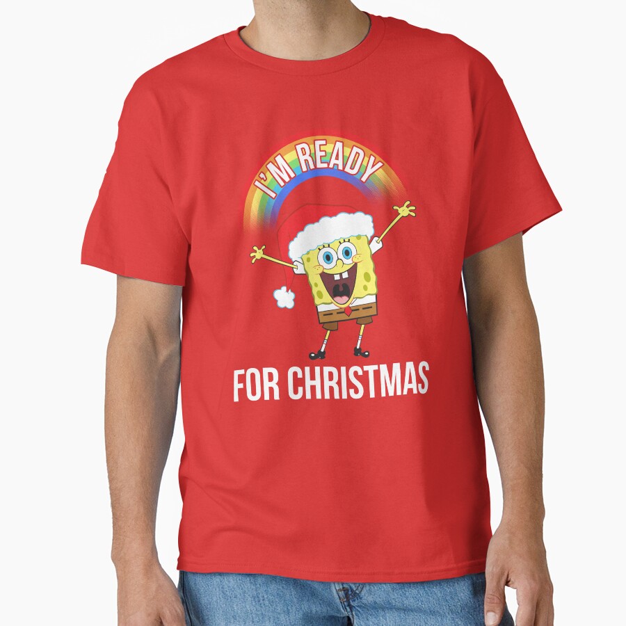 Spongebob Squarepants I M Ready For Christmas T-shirt - Image 5
