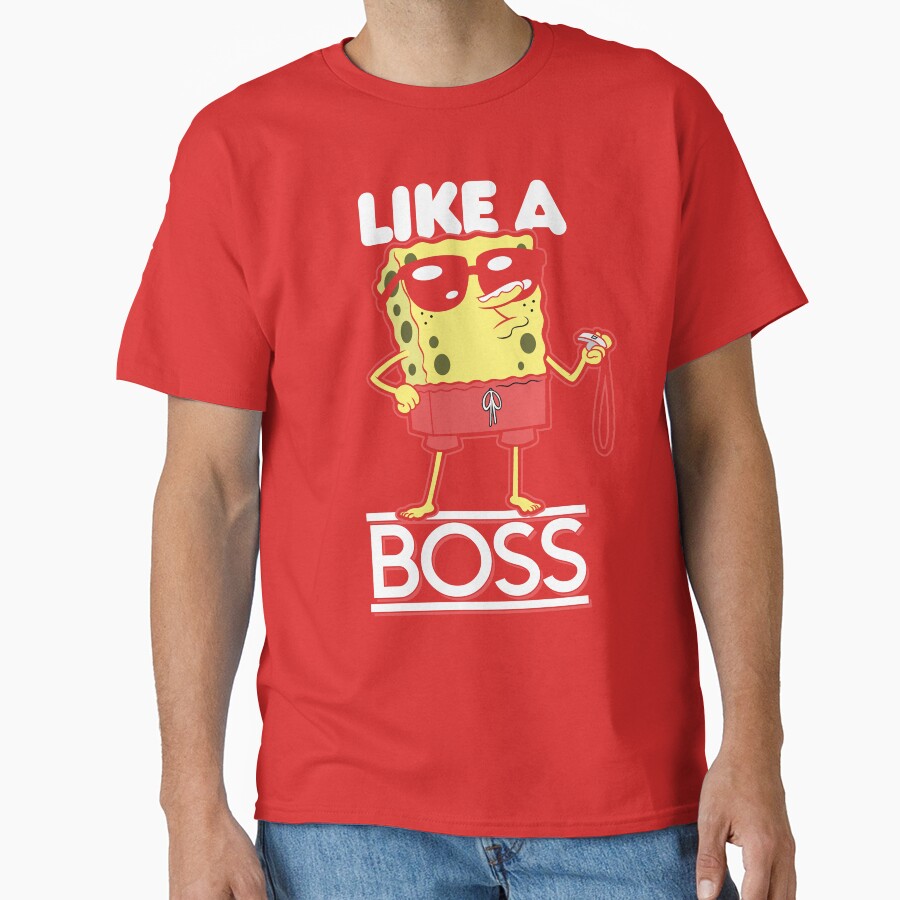 Spongebob Squarepants Lifeguard Like A Boss T-shirt - Image 5