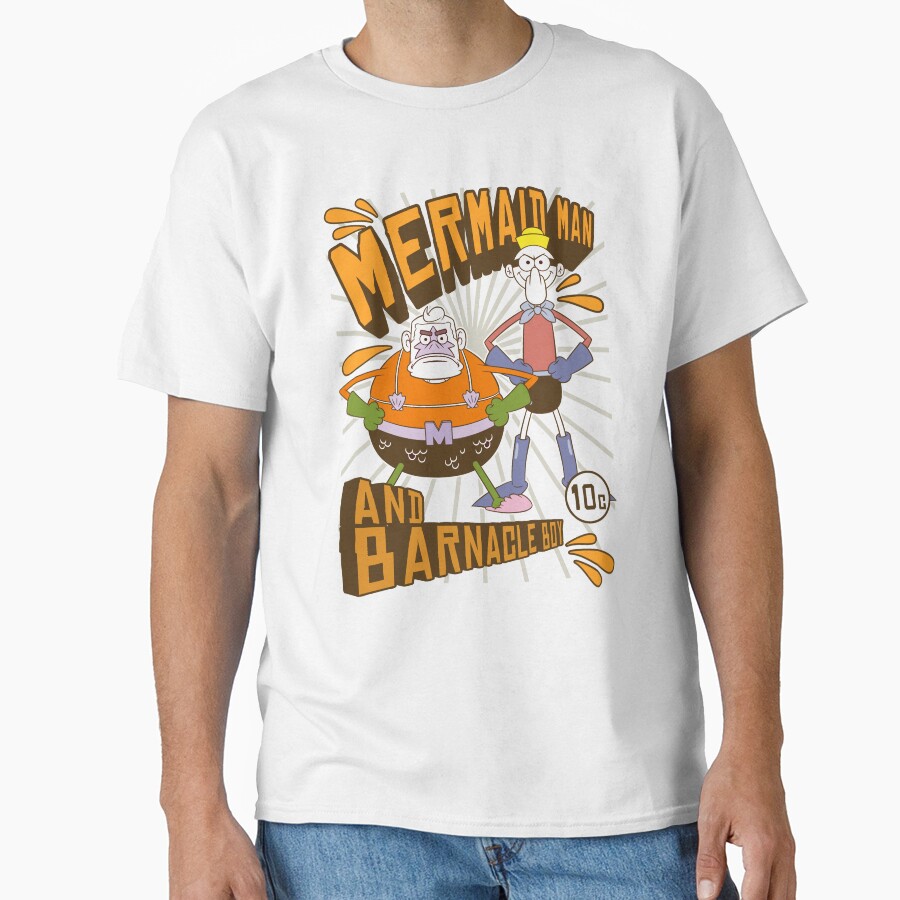 Spongebob Squarepants Mermaid Man And Barnacle Boy T-shirt