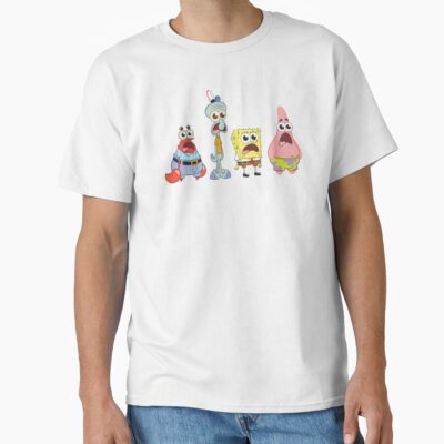 Alternative view of Spongebob Squarepants Cast Group Stare T-shirt