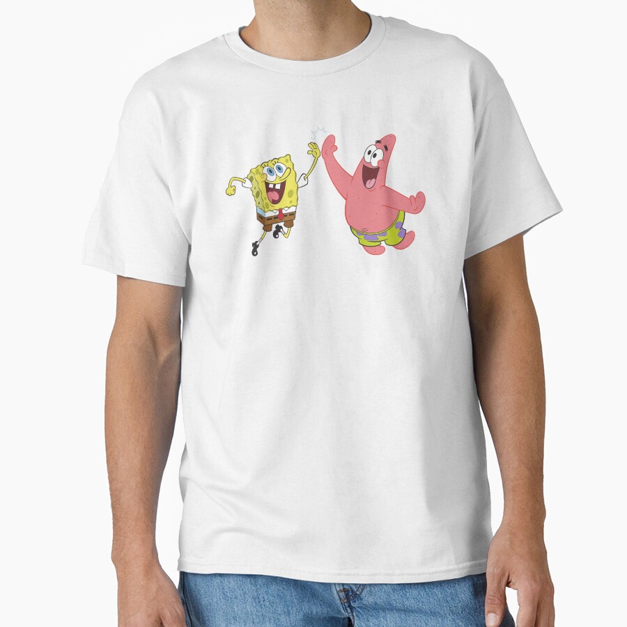 Spongebob Squarepants And Patrick High Five T-shirt