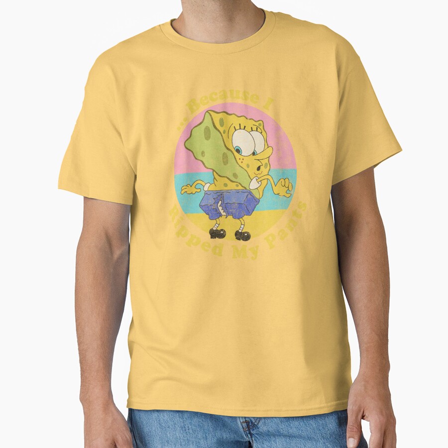 Spongebob Squarepants Because I Ripped My Pants T-shirt - Image 6