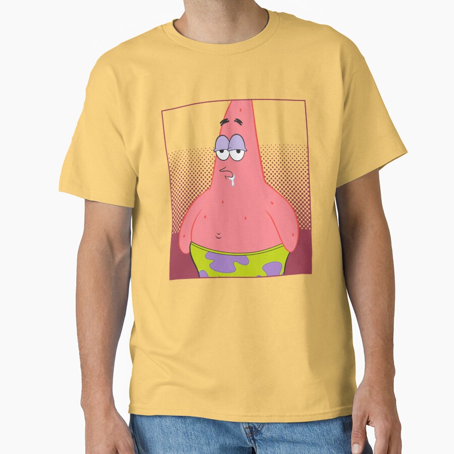 Spongebob Squarepants Drooling Patrick Star Portrait T-shirt - Image 6