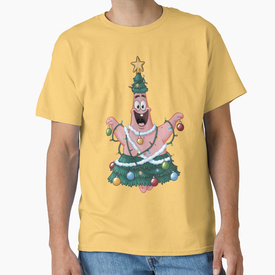 Spongebob Squarepants Patrick Star Christmas Tree T-shirt