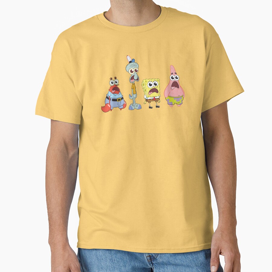 Spongebob Squarepants Cast Group Stare T-shirt - Image 6