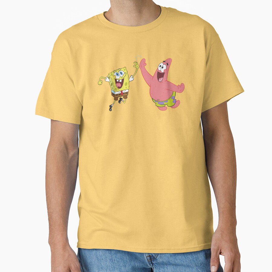 Spongebob Squarepants And Patrick High Five T-shirt - Image 6