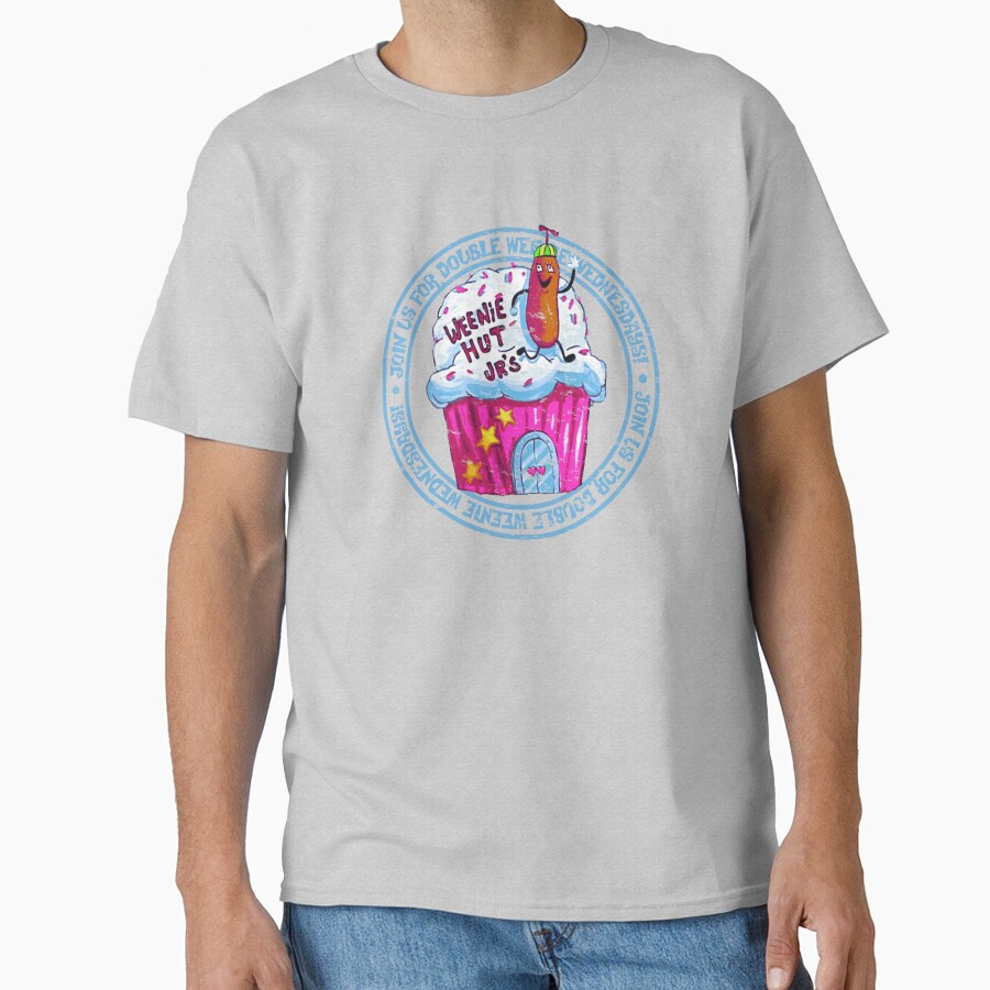 Spongebob Squarepants Weenie Hut Jr S Distressed Logo T-shirt - Image 3