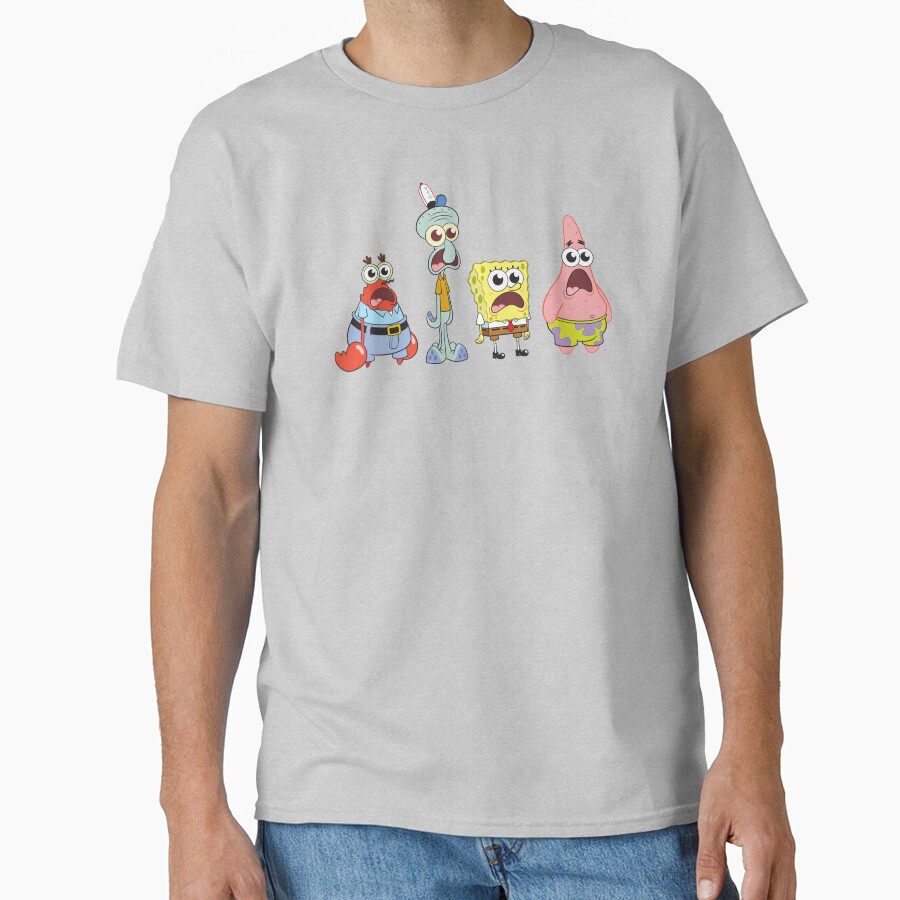 Spongebob Squarepants Cast Group Stare T-shirt - Image 3