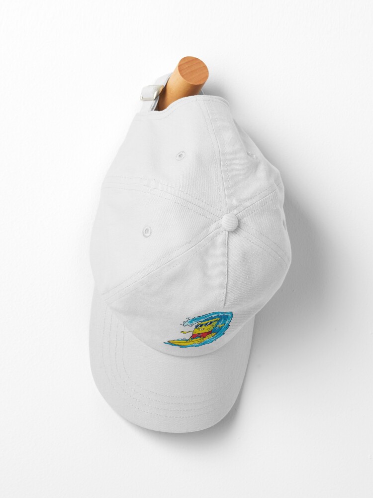 Cute Sponge Bob In Sunglasses Water Surfing Gamer Stickers And T Shirts Cap - Image 2