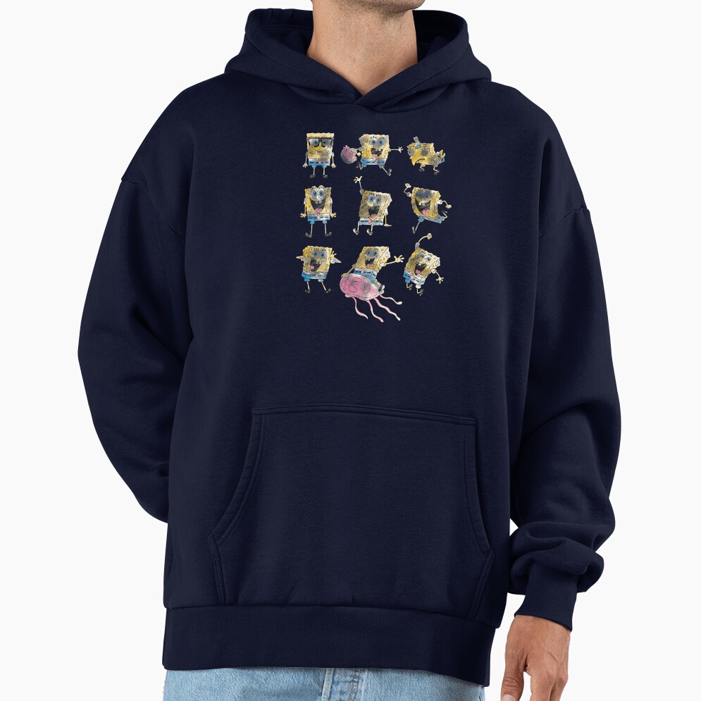Spongebob Squarepants Emotions Sketch Grid Hoodie - Image 5