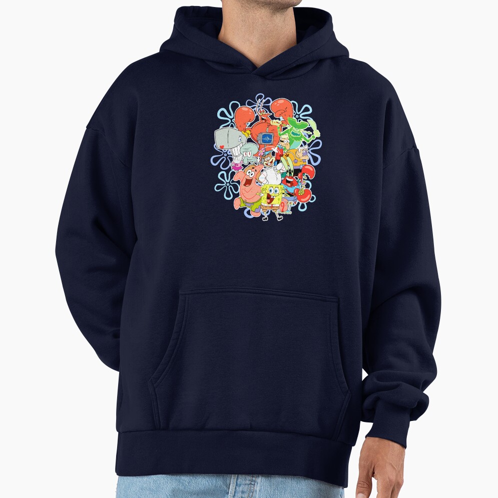 Spongebob Squarepants Group Shot Gangs All Here Hoodie - Image 5