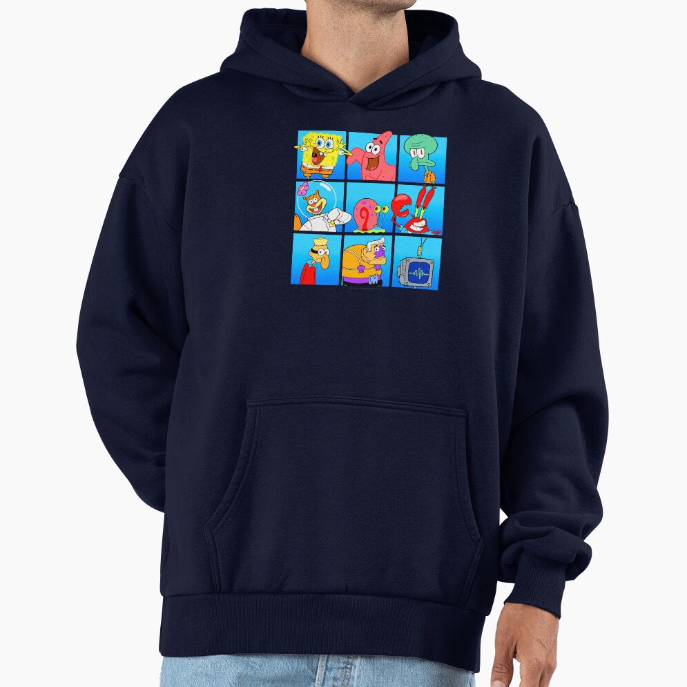 Spongebob Squarepants Group Character Box Up Hoodie - Image 5