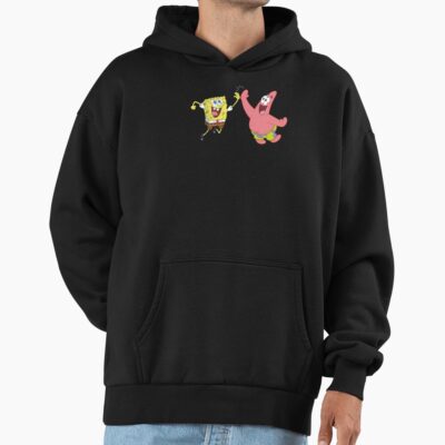 Alternative view of Spongebob Squarepants And Patrick High Five Hoodie