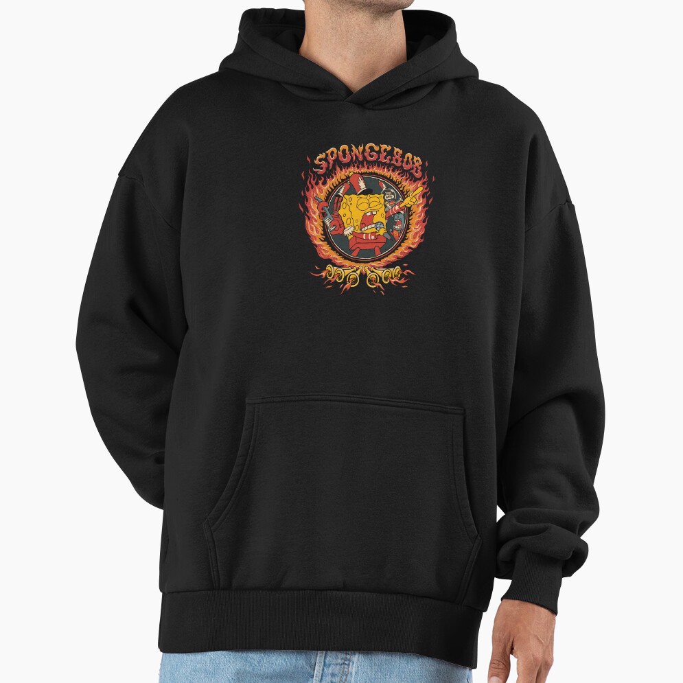Spongebob Squarepants Fiery Band Poster Hoodie