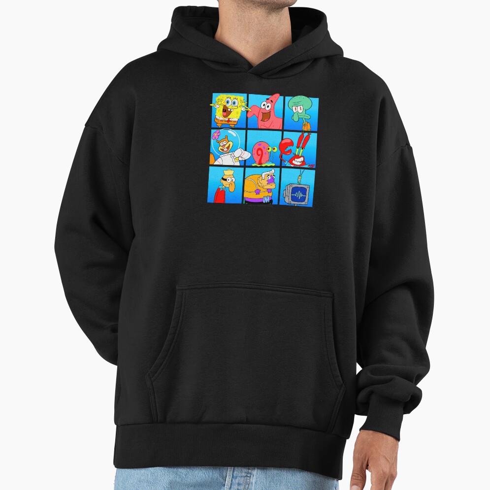 Spongebob Squarepants Group Character Box Up Hoodie - Image 3