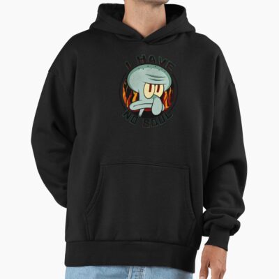 Alternative view of Spongebob Squarepants Squidward I Have No Soul Poster Hoodie
