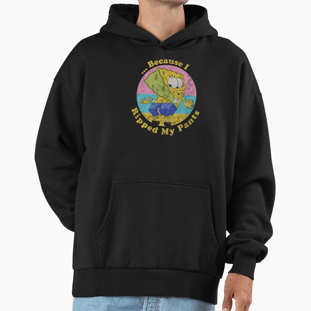 Spongebob Squarepants Because I Ripped My Pants Hoodie - Image 3