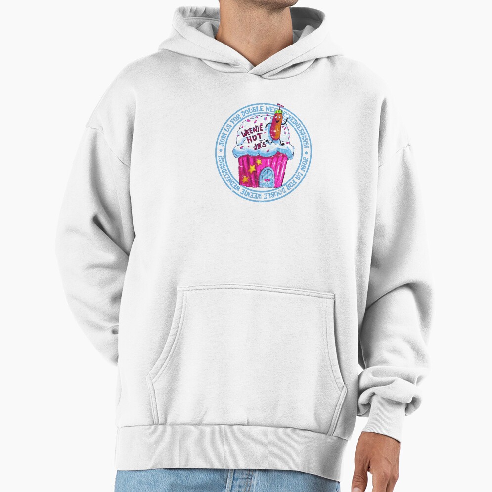 Spongebob Squarepants Weenie Hut Jr S Distressed Logo Hoodie - Image 2