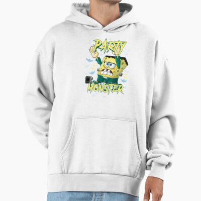Alternative view of Spongebob Squarepants Halloween Party Monster Frankensponge Hoodie
