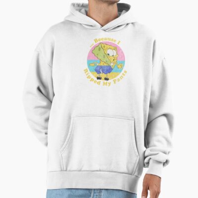Alternative view of Spongebob Squarepants Because I Ripped My Pants Hoodie