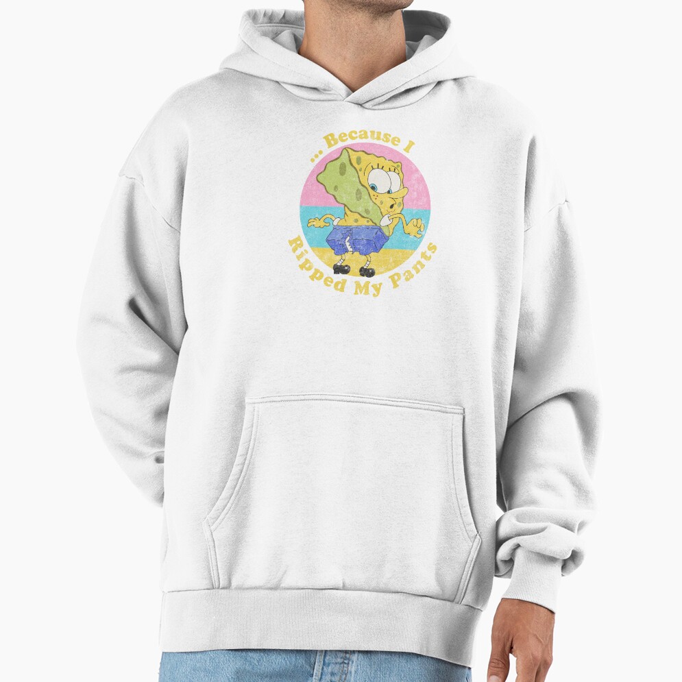 Spongebob Squarepants Because I Ripped My Pants Hoodie - Image 2
