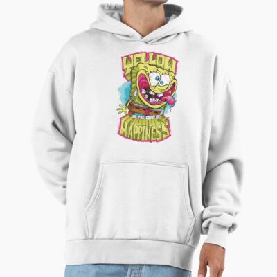 Alternative view of Spongebob Squarepants Yellow Happiness Hoodie