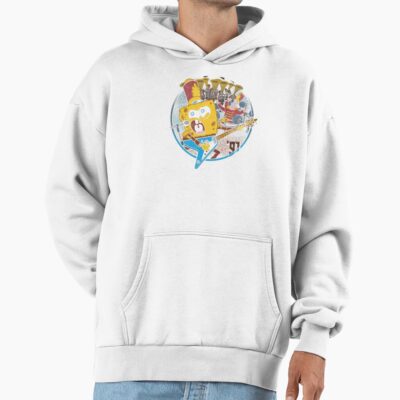 Alternative view of Spongebob Squarepants And Patrick Super Bowl Band Hoodie
