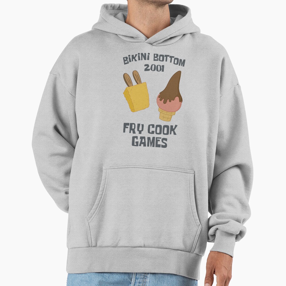 Spongebob Squarepants Bikini Bottom 2001 Fry Cook Games Hoodie - Image 4