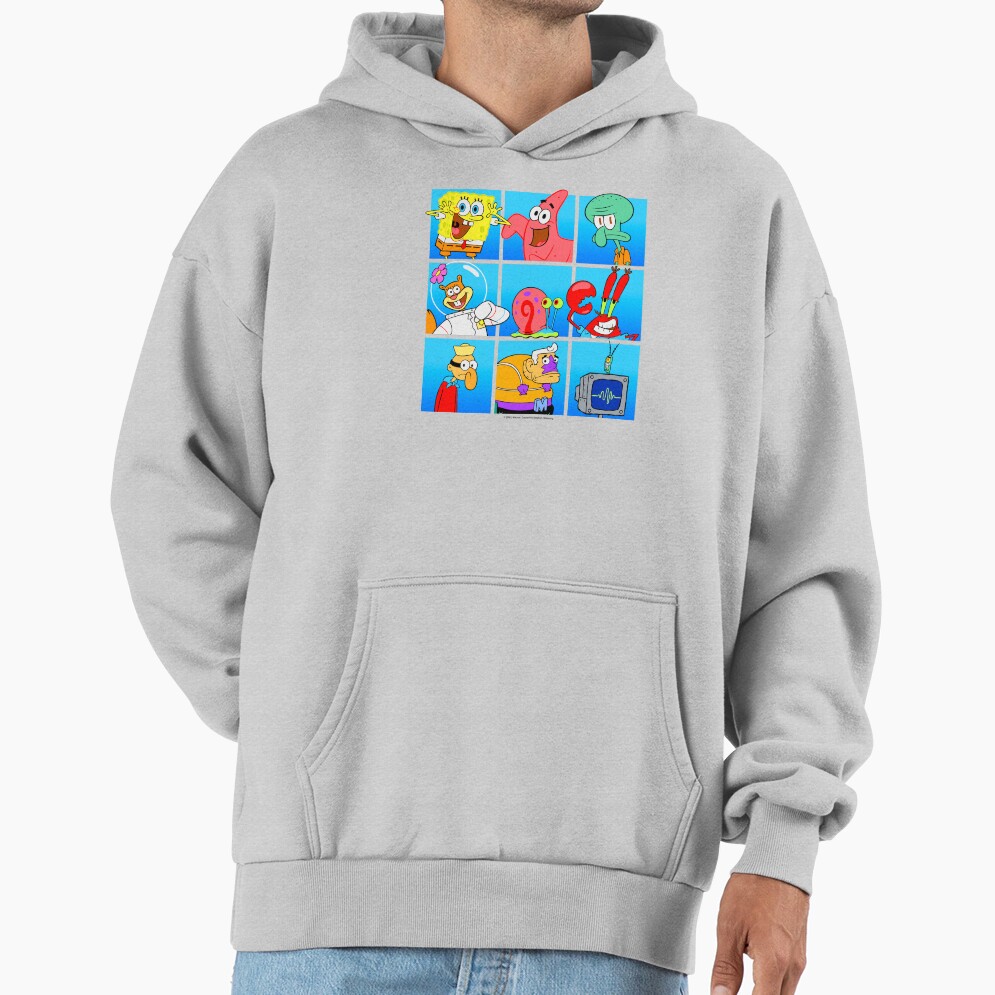 Spongebob Squarepants Group Character Box Up Hoodie - Image 4