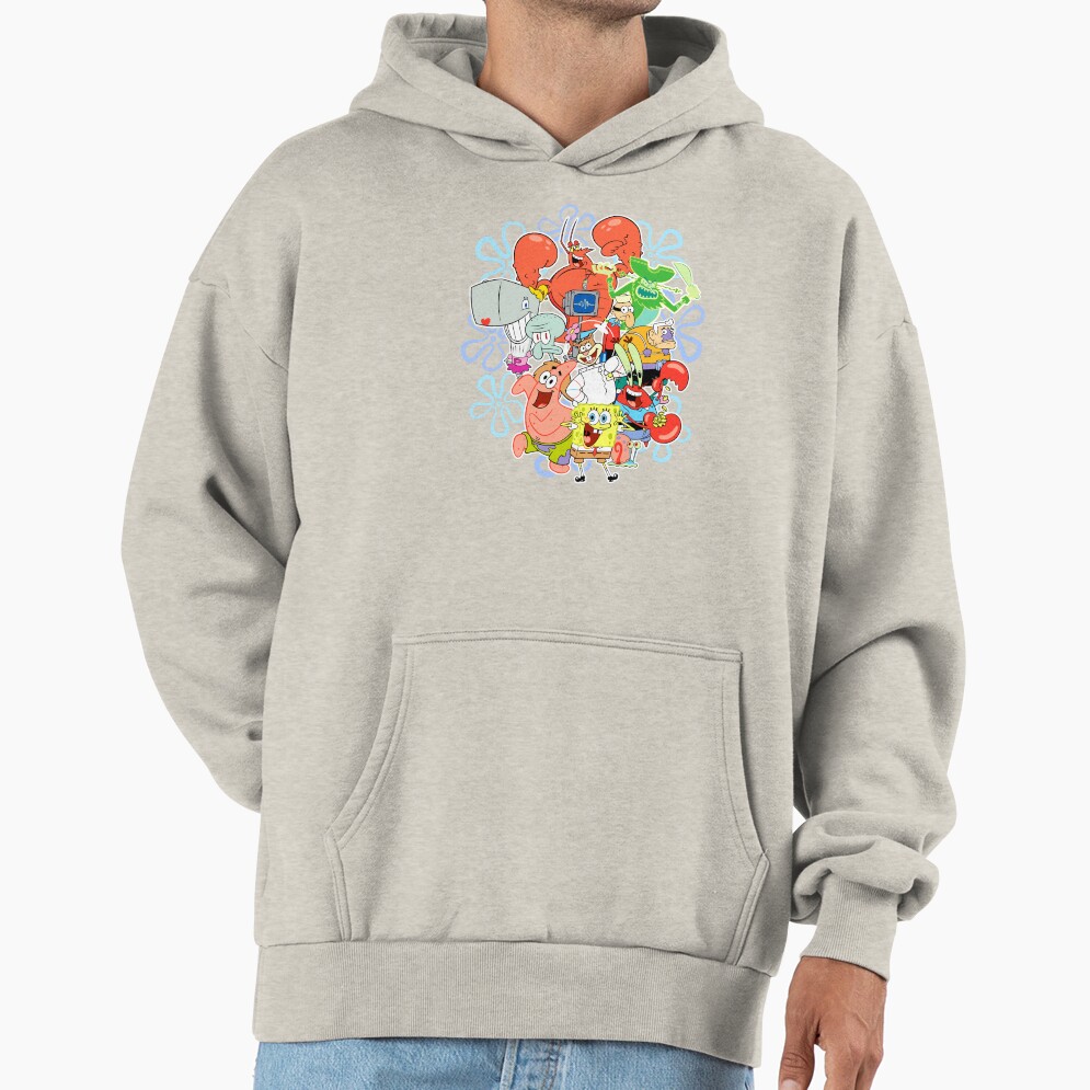 Spongebob Squarepants Group Shot Gangs All Here Hoodie - Image 3
