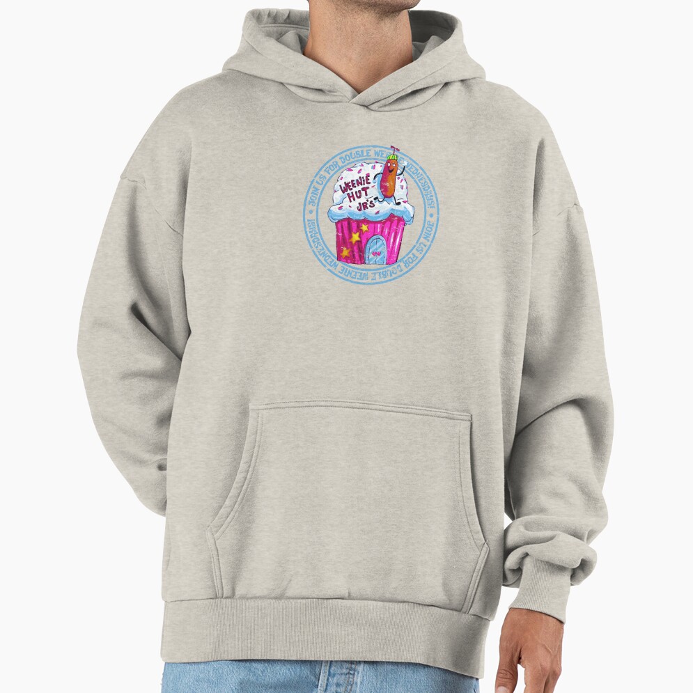 Spongebob Squarepants Weenie Hut Jr S Distressed Logo Hoodie - Image 3