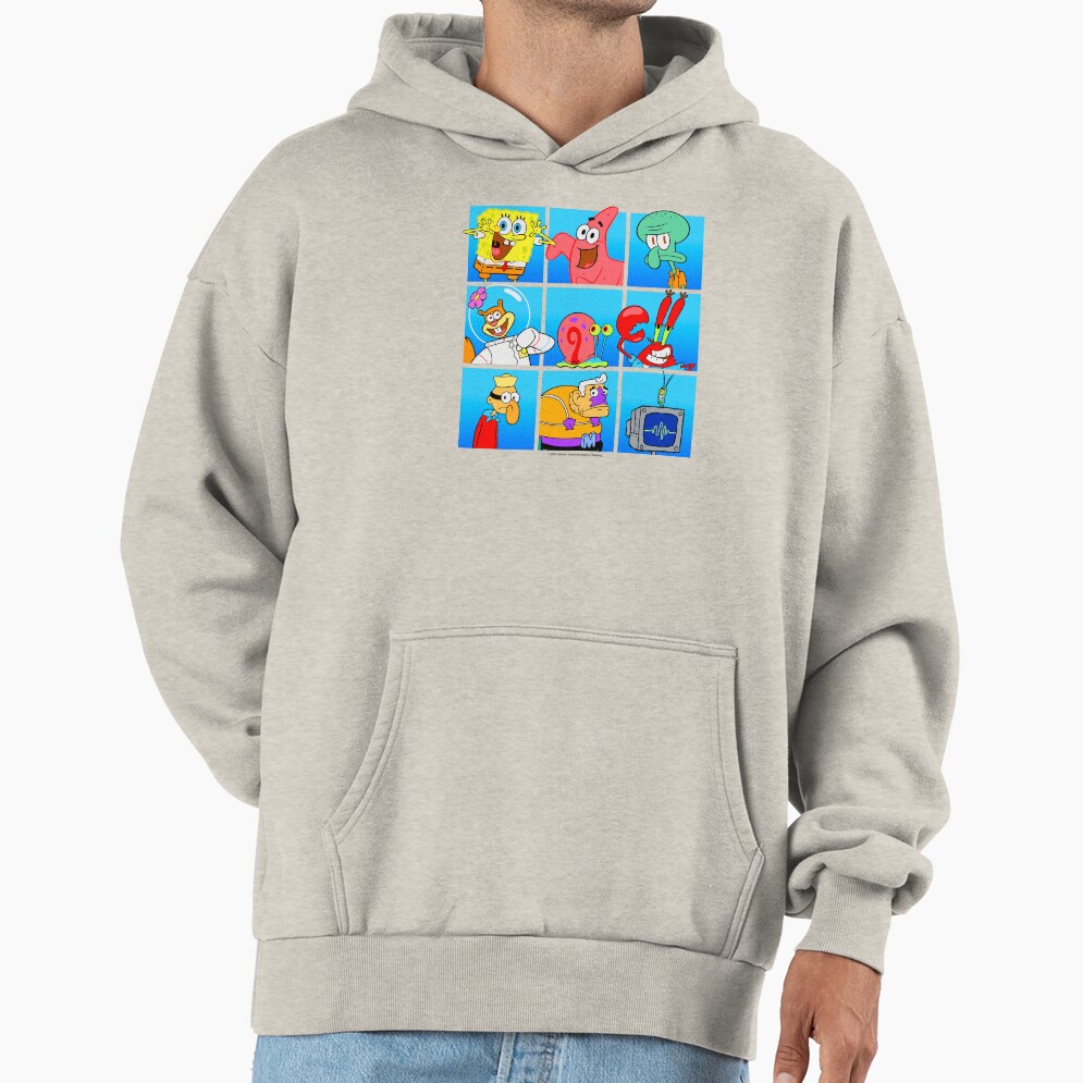 Spongebob Squarepants Group Character Box Up Hoodie