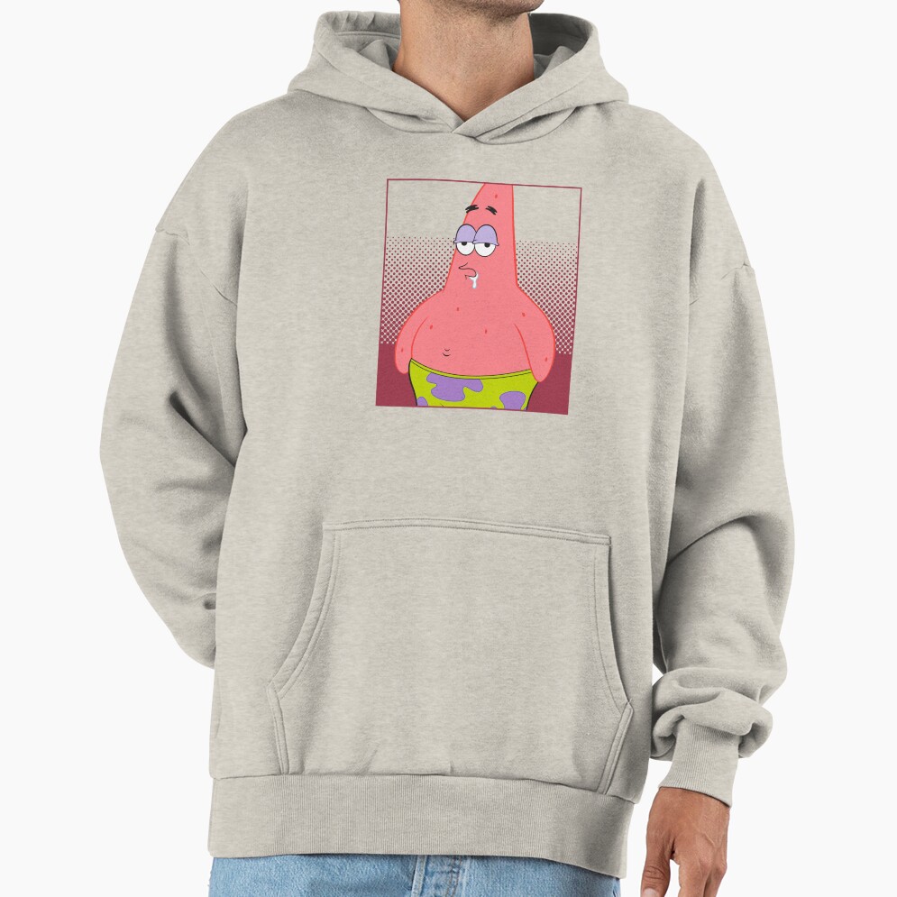 Spongebob Squarepants Drooling Patrick Star Portrait Hoodie - Image 3