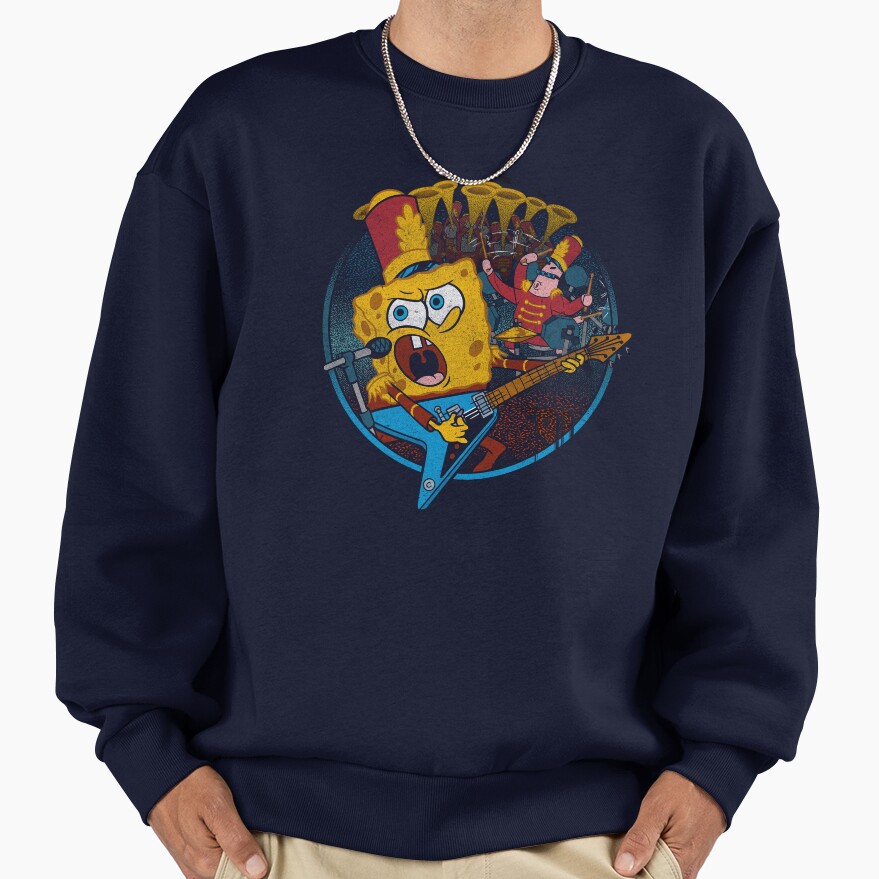 Spongebob Squarepants Super Bowl Band Sweatshirt - Image 5