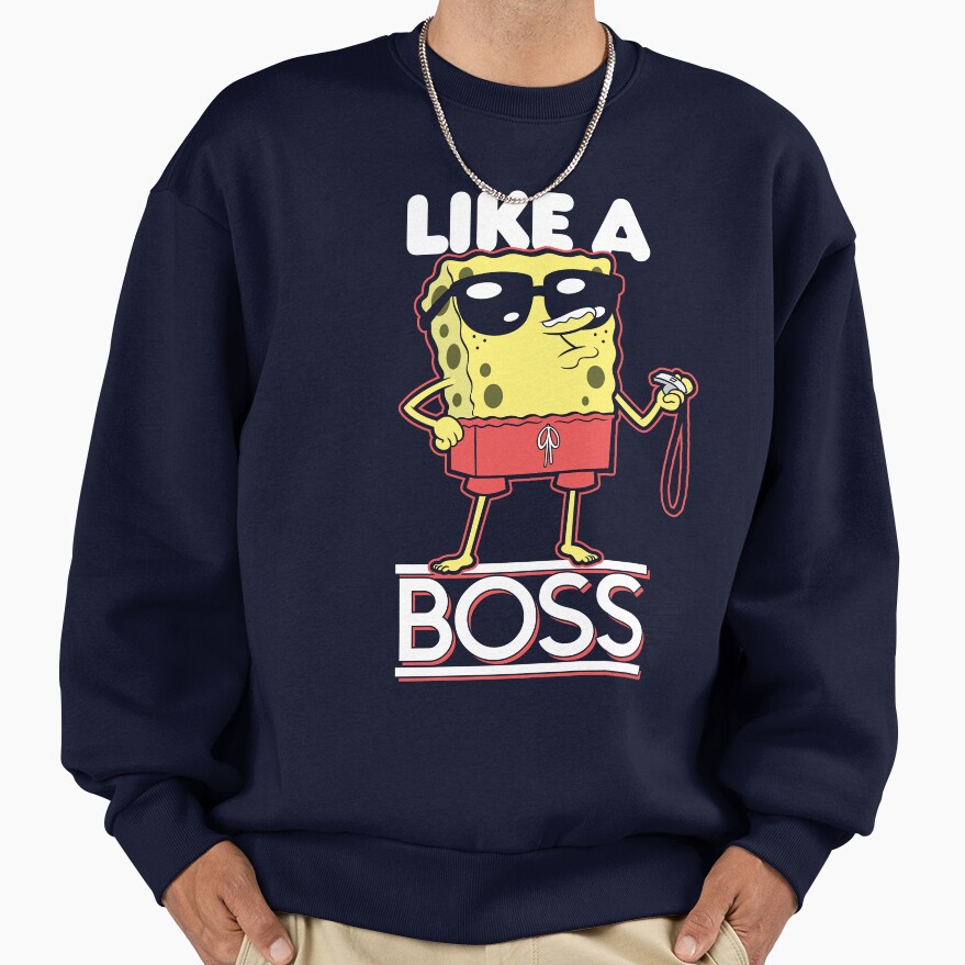 Spongebob Squarepants Lifeguard Like A Boss Sweatshirt - Image 5