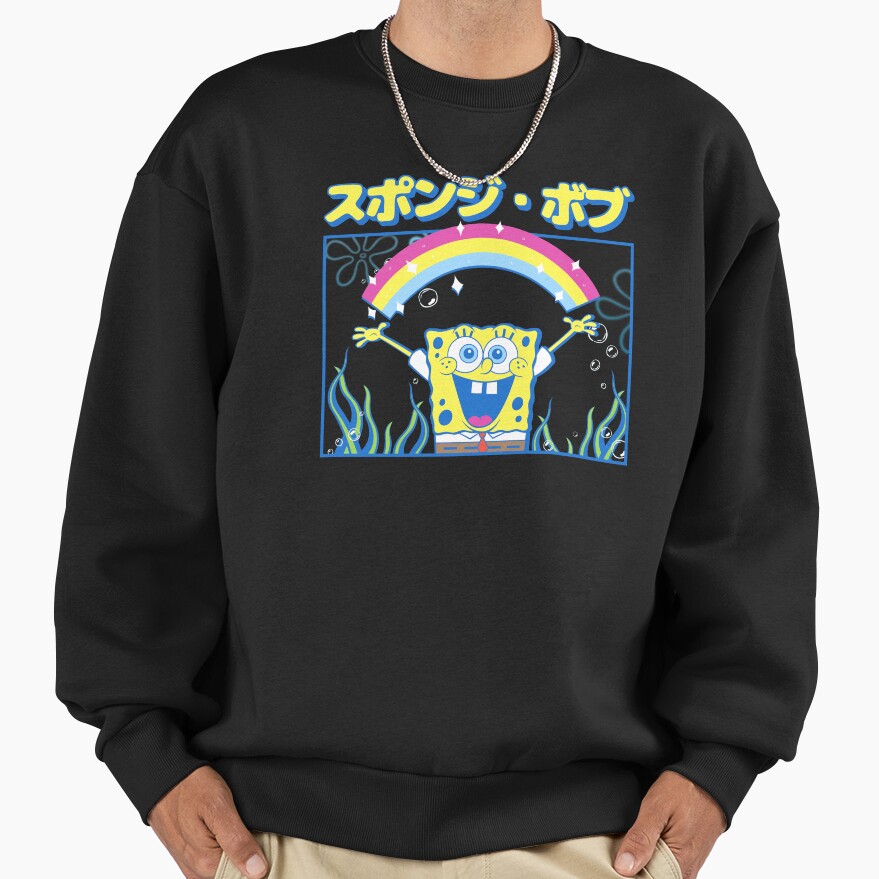 Spongebob Squarepants Kanji Spongebob Sweatshirt - Image 2