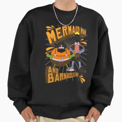 Alternative view of Spongebob Squarepants Mermaid Man And Barnacle Boy Sweatshirt