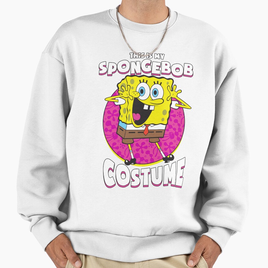Spongebob Squarepants Halloween This Is My Spongebob Costume Sweatshirt - Image 2