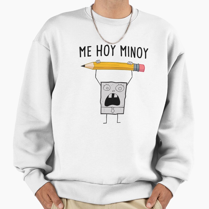 Spongebob Squarepants Doodle Bob Me Hoy Minoy Portrait Sweatshirt